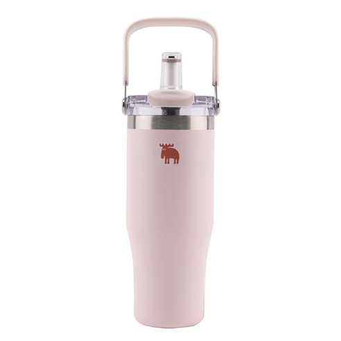 MOZ 모즈스웨덴 포스코 316 스텐 포터블 휴대용 대용량 텀블러, 1개, 900ml, 로즈블로썸