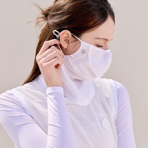 베일리화이트 여성 골프 마스크 UV 자외선 차단 여름용 스포츠 등산 자전거 테니스 이미지 3