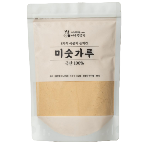 2대째 서울방앗간 국산 엄선된 8곡 미숫가루 선식 아침식사 대용 500g... 솔직 후기 | 실사용자 리뷰 분석 - 상품 이미지 1