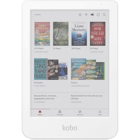 Kobo 코보 클라라 Colour 컬러 전자책 리더기 6인치 눈부심 방지 E Ink Kaleido 3 디스플레이 다크 모드 지원 방수 오디오북 16GB 저장 용량 화이트 231