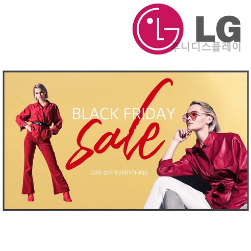 LG사이니지 110UM5K-B 110인치 4K DID 광고모니터 전자게시판 매장광고 전시장, 110UM5K, 설치 서비스 포함, 279cm(110인치), 벽걸이 포함