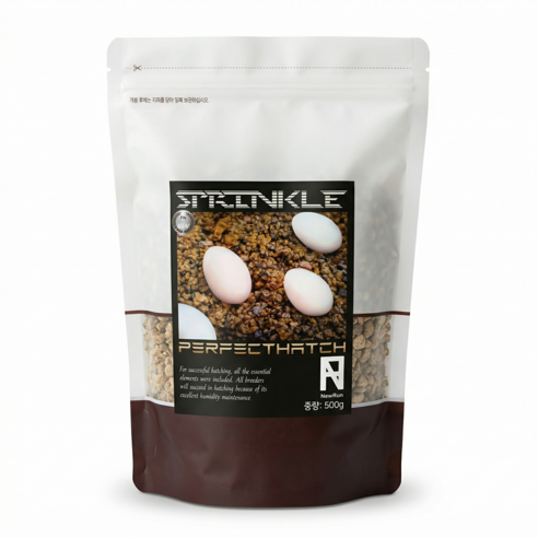 NRC 스프링클 퍼펙트해치 파충류 알부화 전용바닥재, 500g, 1개, 혼합