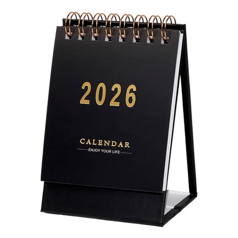 모던앳 2026 미니 탁상 달력, 1개, 블랙