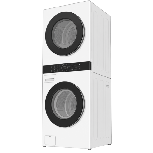 LG전자 트롬 오브제컬렉션 워시타워 세탁기 FX25WJNS + 건조기 RD20WJNS 25kg+20kg 세트 방문설치, W20WZNM, 릴리 화이트