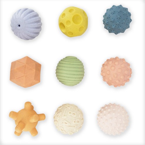 오즈토이 쿠션볼 말랑 소프트 촉감 볼 9종 세트 이미지 2