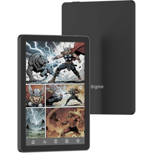 Bigme 빅미 B6 컬러 전자책 리더기 6인치 전자종이 태블릿 4GB 64GB 저장공간 안드로이드 14 블랙 271963, Black 2+32