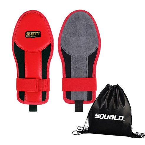 제트 슬라이딩 장갑 엄지 폐쇄형 양손용 BLK-49B, Red + SQ 가방, 1개