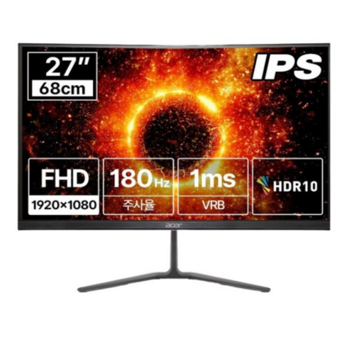 에이서 FHD 180Hz IPS 무결점 게이밍 모니터, NITRO KG270 M5, 68cm