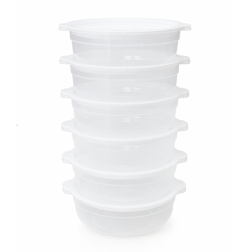 서진리빙 전자레인지용 국산 냉동밥 보관용기 450ml 혼합색상 12개입 이미지 4