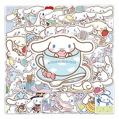 산리오 시나모롤 스티커 50종 세트, 1개, 산리오 시나모롤 스티커(50pcs)