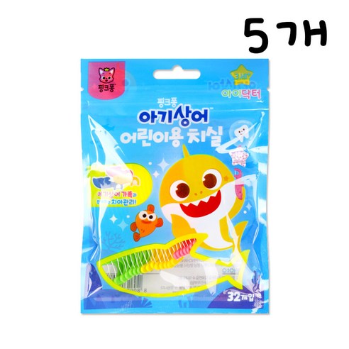 핑크퐁 치실, 5개, 32개입