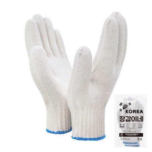 장갑이네 국산 100% 두꺼운 면장갑 해루질 목장갑 70g