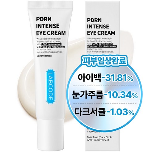 랩코드 PDRN 주름개선 눈밑 지방제거 아이크림 아이백 다크서클 크림 솔직 후기 | 피부 타입별 분석 - 상품 이미지 2