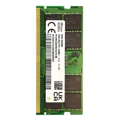 SK하이닉스 DDR5 노트북 메모리 32GB 6400MHz, 1개, HMCG88AEBSA115N