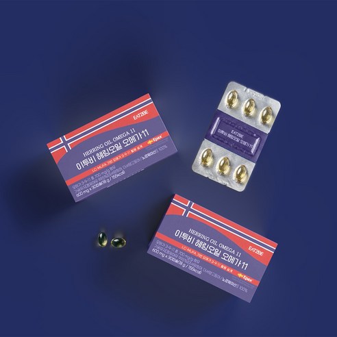 이투비 노르웨이 헤링오일 오메가11 600mg, 30정, 5박스 - MCT오일/영양제 | 쿠팡