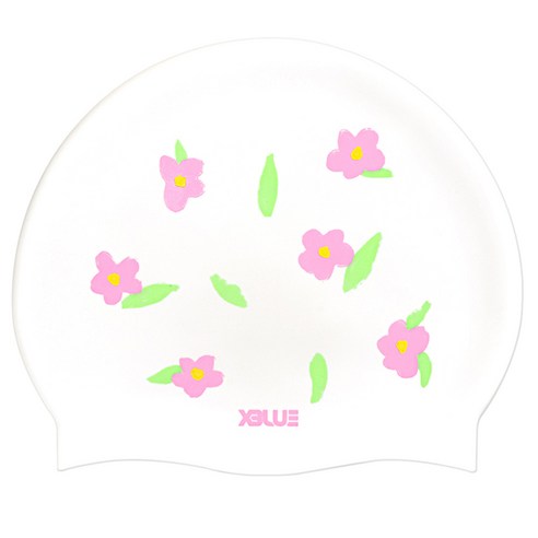 XBL-3225 아젤라 엑스블루 실리콘 수모 수영모 MG, XBL-3225 아젤라-MG-WHT, 1개, 화이트