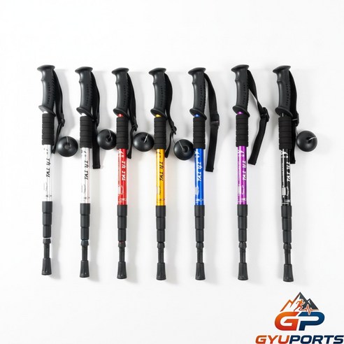 규포츠 초경량 3단 조절 남녀공용 등산스틱 2p 이미지 2