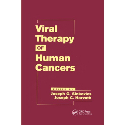 (영문도서)Viral Therapy of Human Cancers Paperback, CRC Press, English, 9780367393342