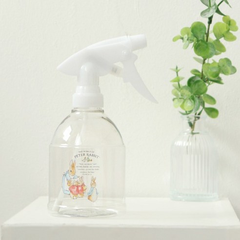 국산 피터 투명분무기 360ml (캐릭터 분무기 원예용품), 1개, 투명