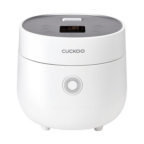 CUCKOO Micom CR 0375FG 밥솥 3컵 미조리 6컵 요리 논스틱 내부 냄비 8가지 메뉴 옵션이 있는 소형 밥 메이커 퍼지 로직 기술 자동 세척 빠른 모드 그레이 2, 화이트