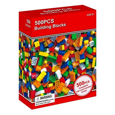 KC인증 리필 블록 500PCS 레고 호환블럭, 1개