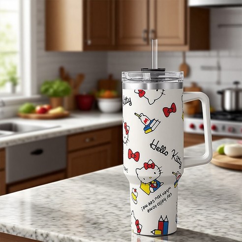 Tiger Pavilion 304 스테인리스 스틸 대용량 캐릭터 텀블러 솔직 후기 | 실사용자 리뷰 분석 - 상품 이미지 4