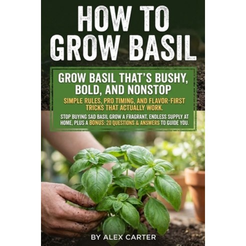 (영문도서)How to Grow Basil: From Seed to Kitchen Harvest Indoors or in Pots: step-by-ste... Paperback, Independently Published, English, 9798245153230