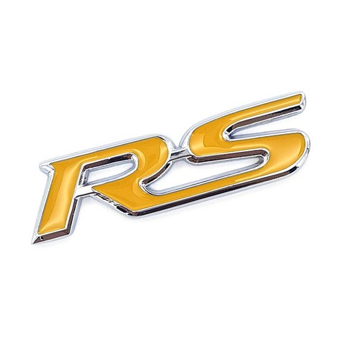 쉐보레 RS 스티커 엠블럼 뱃지 (트레일블레이저 트랙스크로스오버), 옐로우