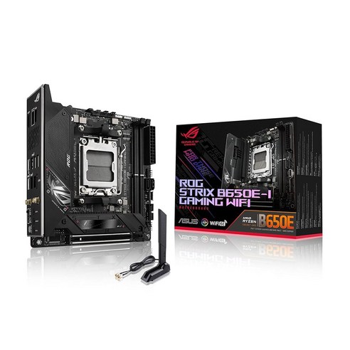 ASUS ROG Strix B650E-I 게이밍 WiFi AMD B650 AM5 Ryzen 데스크탑 9000 8000 ...