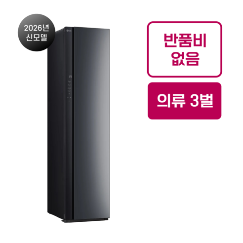 LG전자 스타일러 오브제컬렉션 3벌 방문설치, 딥블랙 미러, SC3GNE50