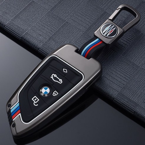 호환 BMW 키케이스 명품 새차 메탈케이스 스마트키커버 520d 320d 3 5 7 X시리즈, BMSS-01, 메탈블랙