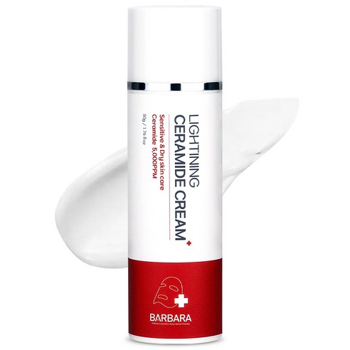 바르바라 세라마이드 판테놀 피부 장벽 강화 안면홍조 붉은기 집중 진정 크림, 50ml, 1개