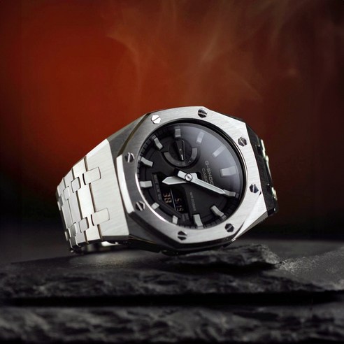 지샥 지얄오크 풀메탈 커스텀 블루투스 터프솔라 전자손목시계 - 시계 | 쿠팡