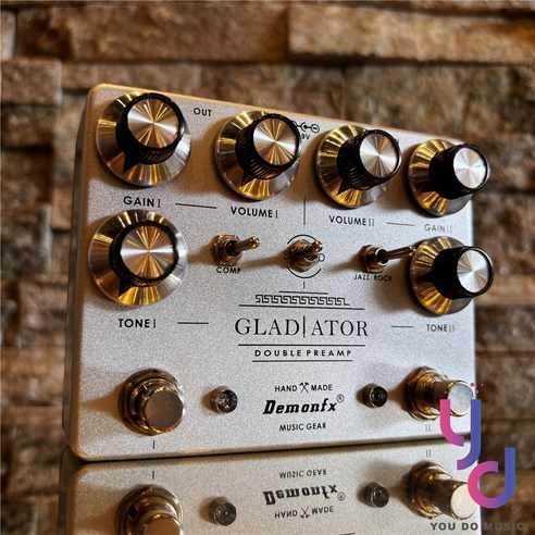 Demonfx GLADIATOR DOUBLE PREAMP 電吉他效果器角鬥士破音雙通道, 1個