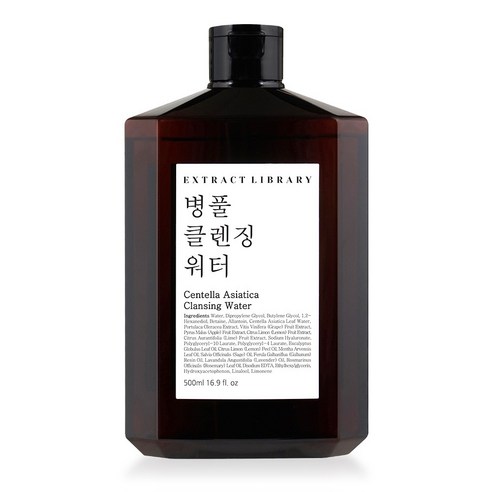 엑스트랙트라이브러리 병풀 클렌징워터, 1개, 500ml