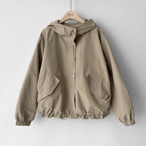 메일리 당일배송 생활방수 기능성 봄 가을 오버핏 루즈핏 여자 여성 바람막이 야상 점퍼 자켓 아우터