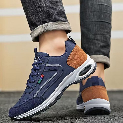 POMTOR 남성 패션 편안한 스니커즈 운동화 캐주얼 남자운동화 이미지 4