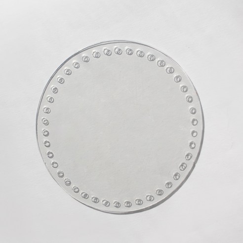 yarna PVC 가방 바닥 원형 16 x 16 cm 세트, 1세트, 투명