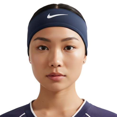 나이키 스포츠 헤어밴드 DRI-FIT 퓨리 클래식 헤드밴드 런닝 등산, 1개, 네이비