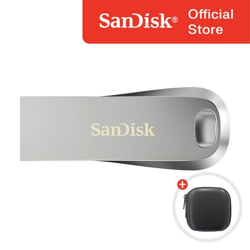 샌디스크 울트라 럭스 CZ74 USB 3.1 메모리 + 보관 케이스 패키지, 512GB, 1개