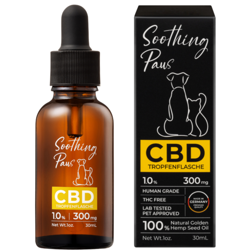 수딩포 1% 독일산 CBD 햄프씨드 오일 강아지 고양이 발작 경련 치매 영양제, 1개, 종합영양제, 30ml