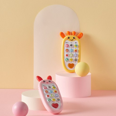 베어블리 73가지 토끼 기린 핸드폰 멜로디 버튼식 교육용 오감자극 치발기 장난감 이미지 2