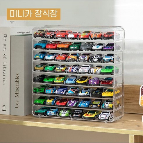 tinduo 미니카 장식장 자동차 모형 보관 케이스 장난감 진열장, 1개