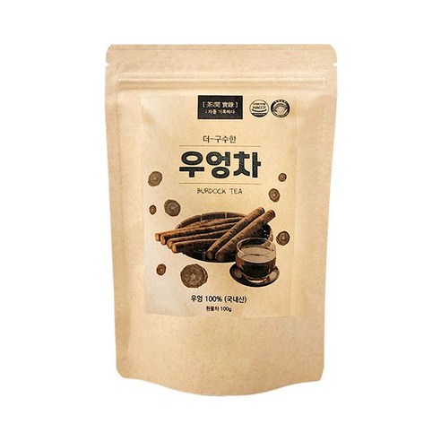 착한농부 국내산 원물차 볶은 우엉차, 1개입, 5개, 100g