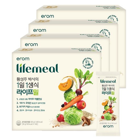 이롬 황성주 박사의 1일1생식 라이프밀 30g, 56개 솔직 후기 | 실사용자 리뷰 분석 - 상품 이미지 2