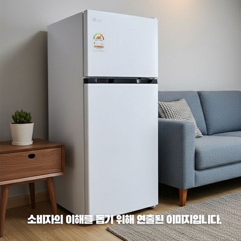 LG전자 121L 2도어 미니 일반 냉장고 방문설치 화이트, 화이트, 화이트 × B124W14, 화이트 × B124W14 섬네일
