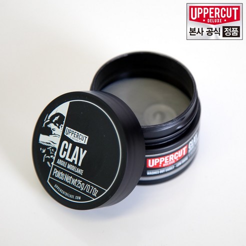어퍼컷디럭스 클레이(Clay) 수성포마드 미디움 사이즈 여행용 - 25g, 1개