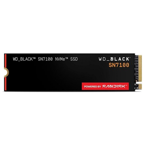 111592 WD_BLACK 500GB SN7100 NVMe 내부 게이밍 SSD 솔리드 스테이트 드라이브 - Gen4 PCIe M.2 2280 최대 6 800MB/s WDS