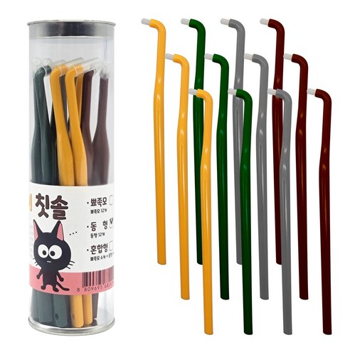 검클린 고양이 칫솔, 돔형, 12개, 돔형 × 12개