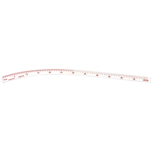 플라스틱 곡자 투명곡자 곡선자 커브자 60cm, 1개